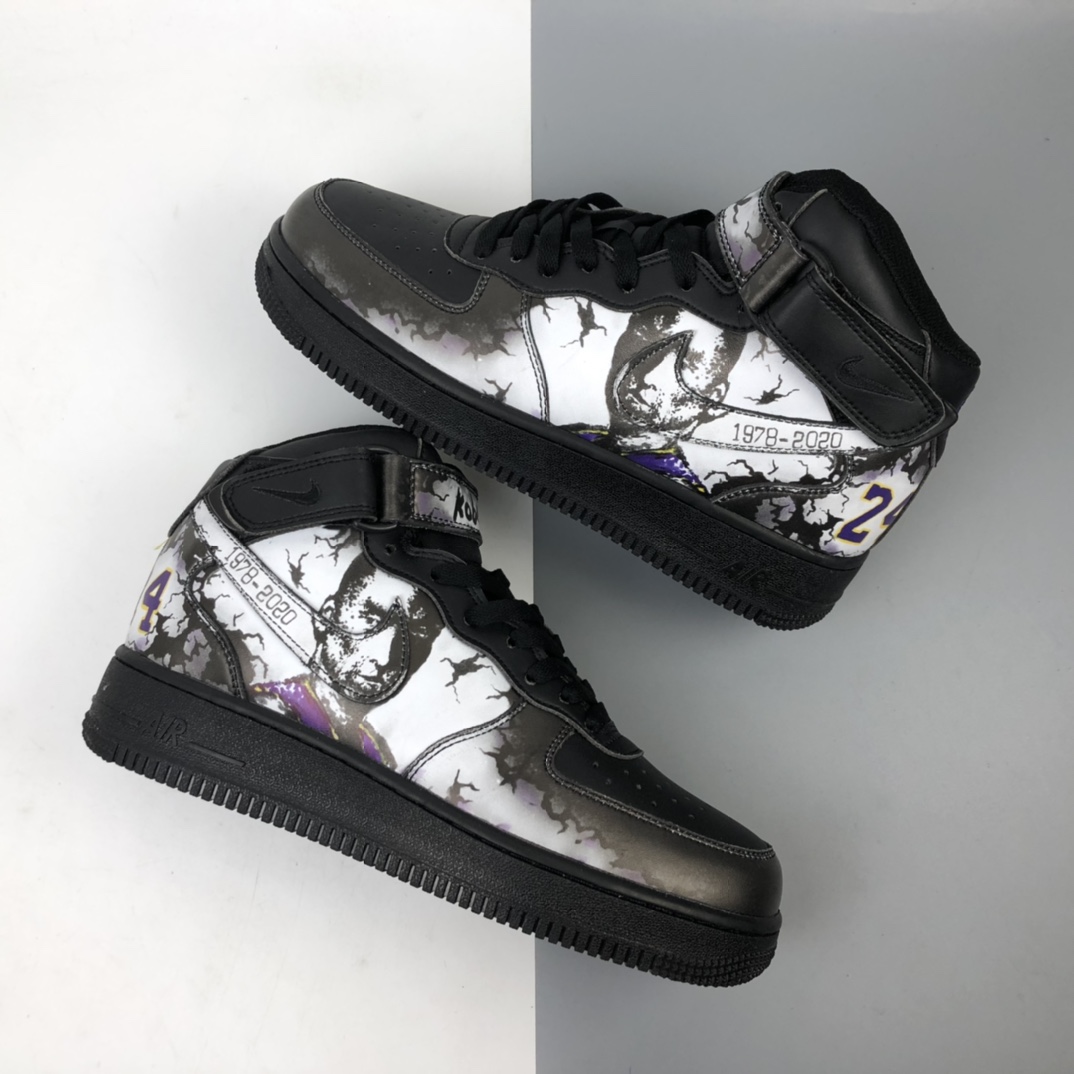220  NK Air Force 1 HIGH ’07 LV8 2  Kobe 科比纪念款 空军一号中帮运动休闲板鞋  AQ8021-002