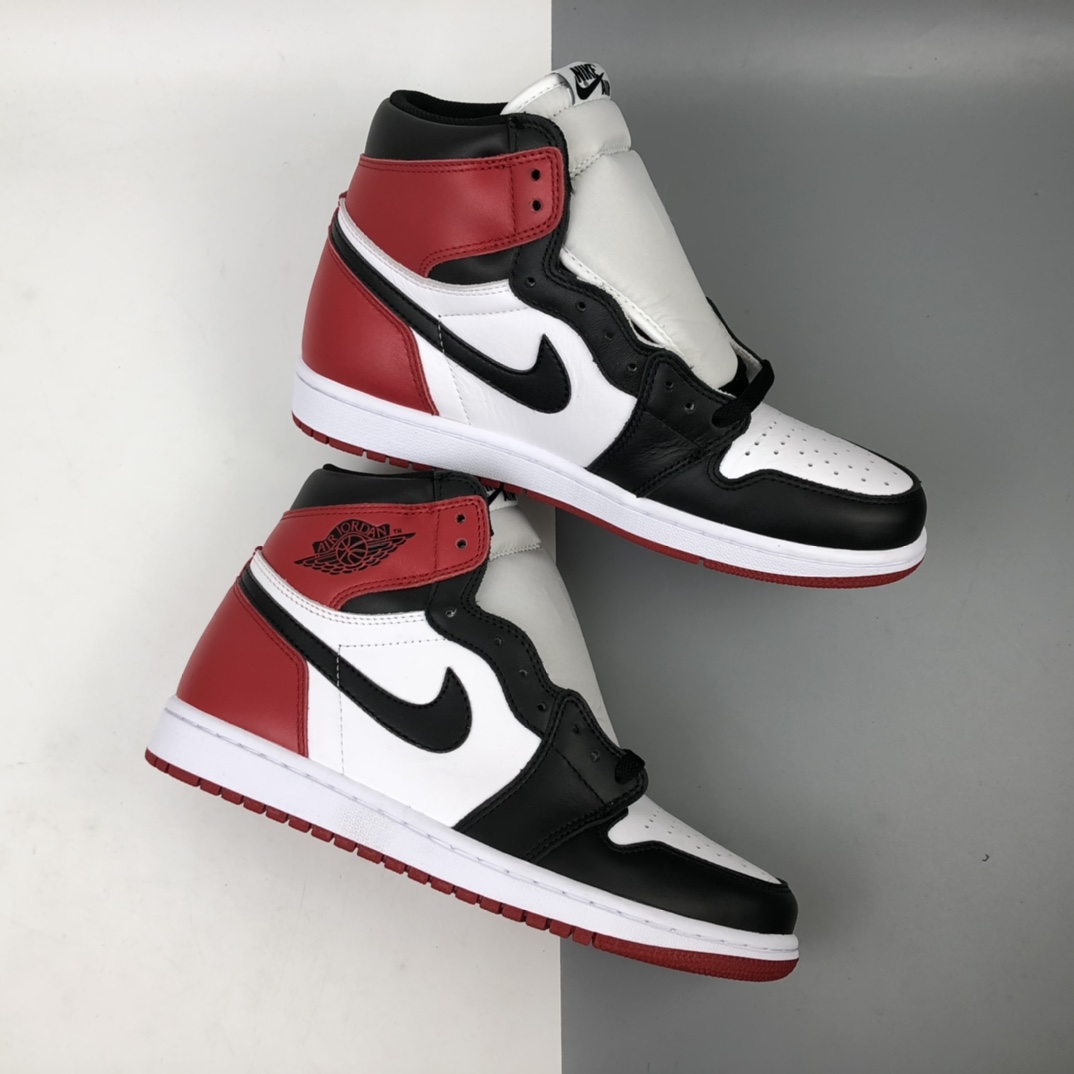300 Air Jordan 1 Retro High OG AJ1黑脚趾高帮篮球鞋 555088-125