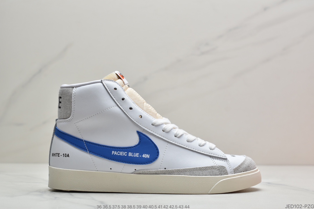 150 公司级耐克Nike Blazer Mid '77 开拓者四色勾黑色高帮百搭休闲板鞋 DA2142-046