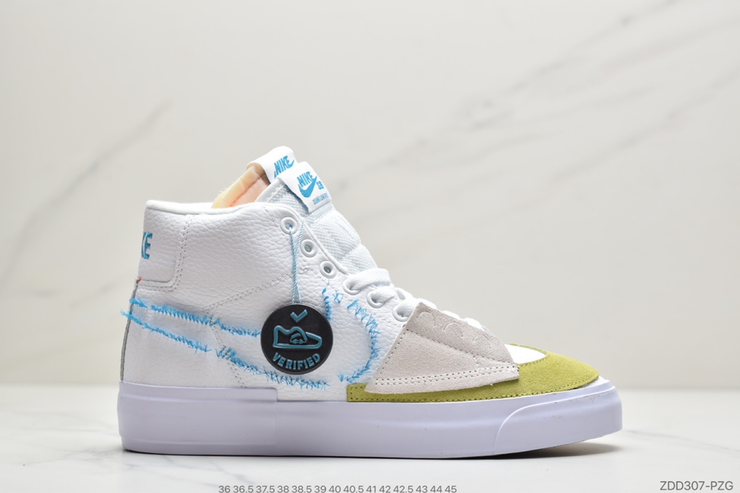 220 公司级耐克Nike SB Blazer Mid Edge “Team Red”解构拆钩补丁风开拓者高帮 DA2189-600