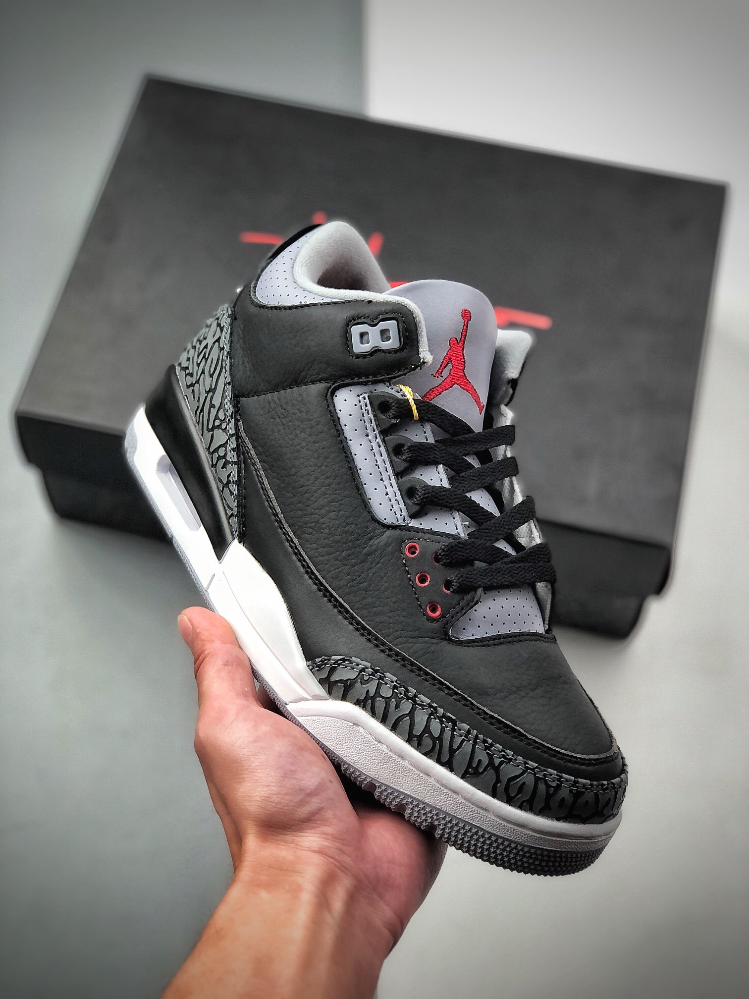 240  Air Jordan 3 Retro Black Cement(2018)黑水泥 854262-001