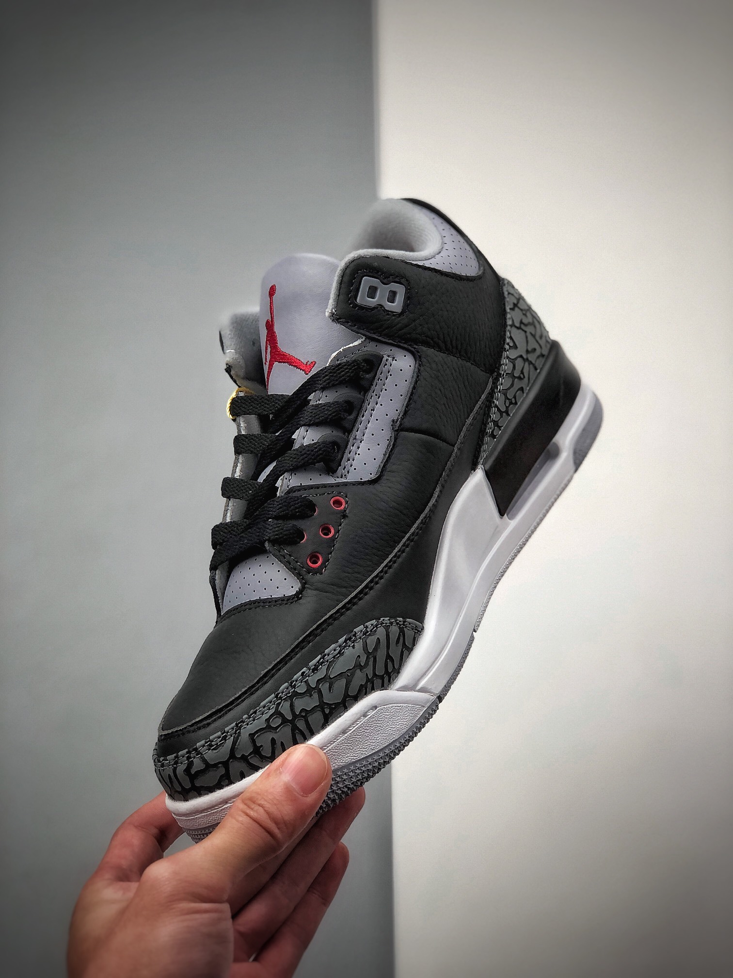 240  Air Jordan 3 Retro Black Cement(2018)黑水泥 854262-001