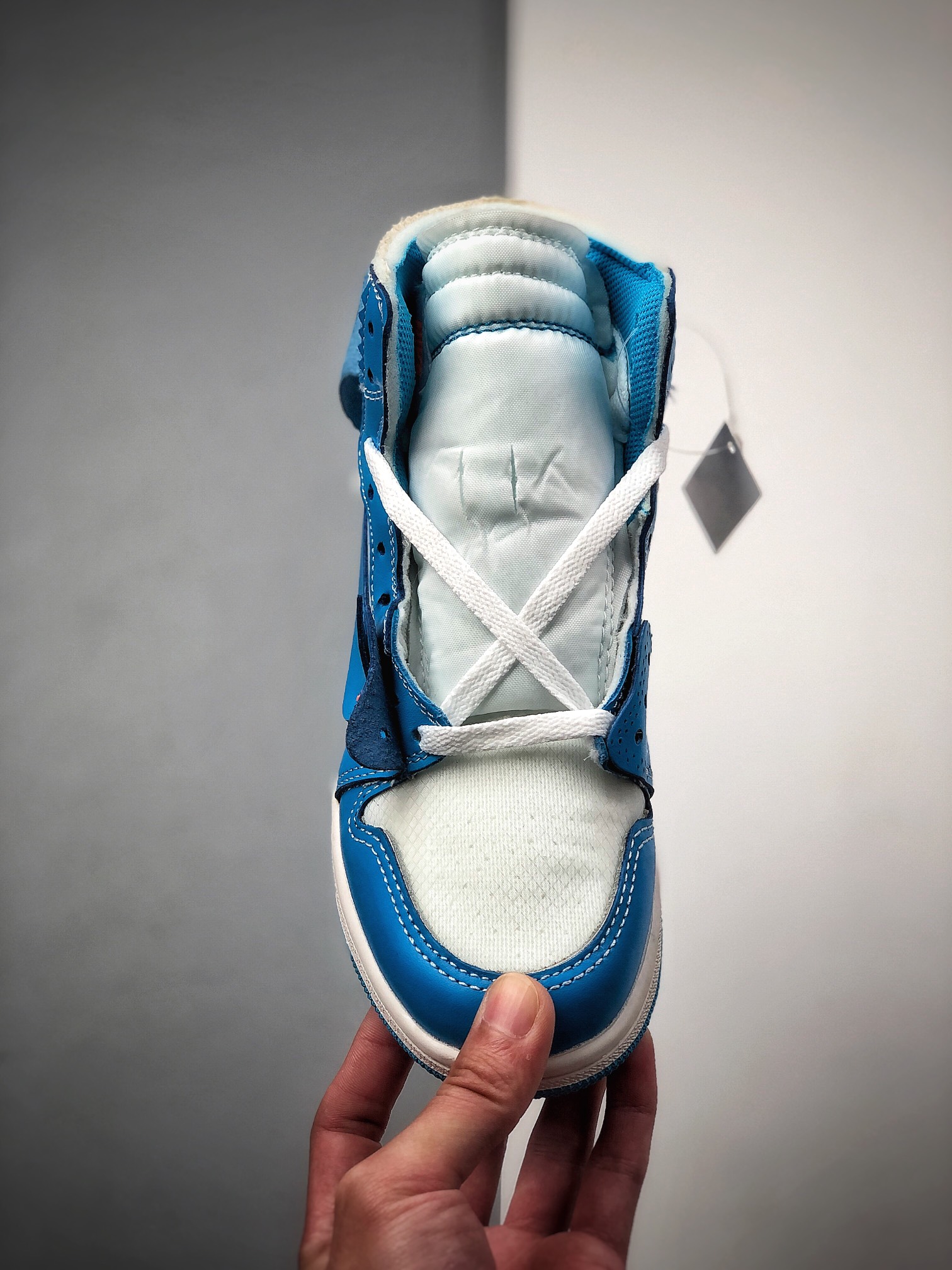 300  Air Jordan 1 X OFF-WHITE 高帮 北卡蓝联名 AJ1 乔丹1代 AQ0818-148