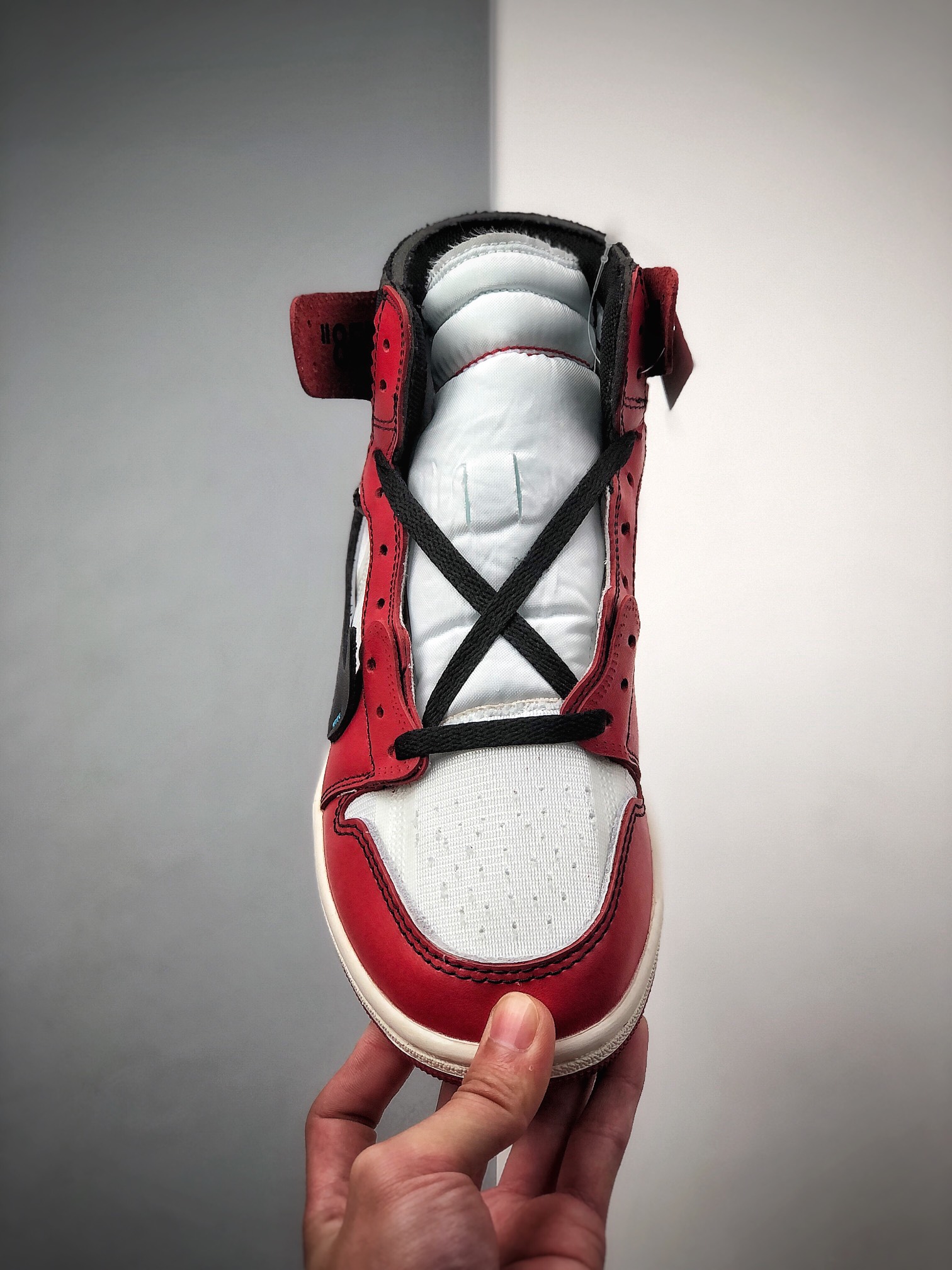 300  Air Jordan 1 X OFF-WHITE 高帮 白红联名 AJ1 乔丹1代 AA3834-101