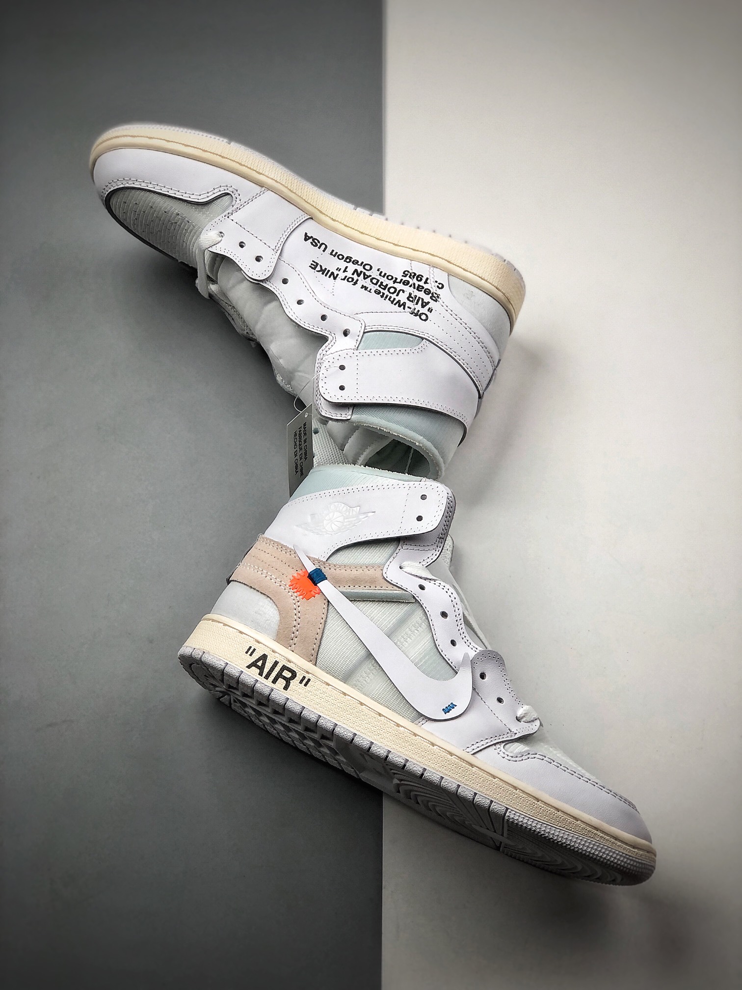 300  Air Jordan 1 X OFF-WHITE 高帮 白联名 AJ1 乔丹1代AQ0818-100
