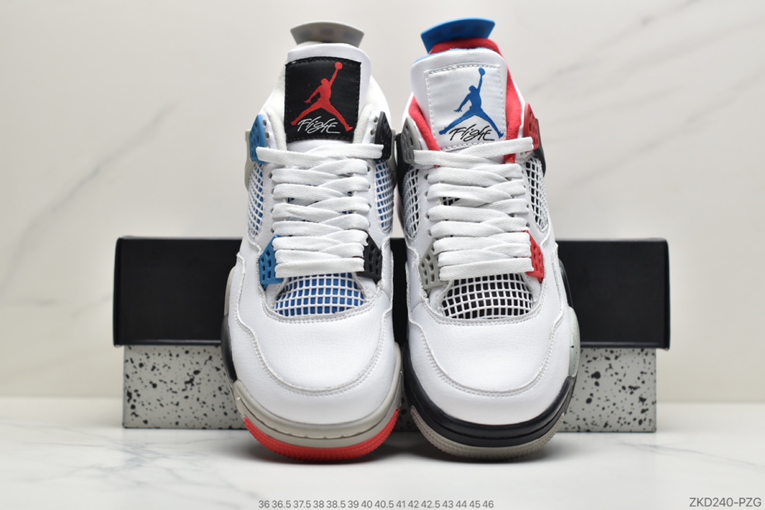 270 公司级Air Jordan 4 Tattoo “What The”乔4而眼前这款 Air Jordan 4 “What The” 则是今年年底最为重磅的配色308497-103