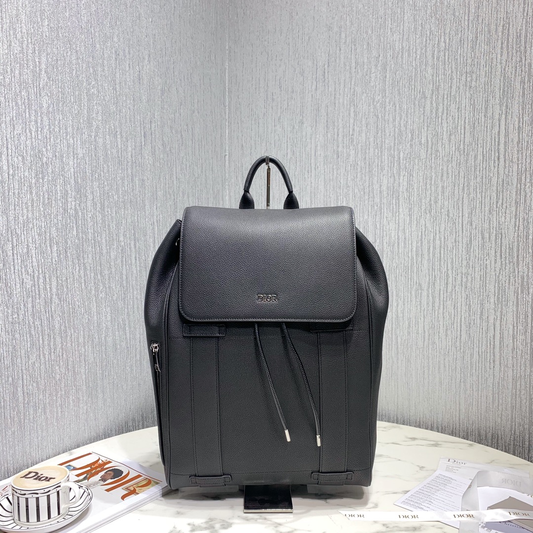 Dior Good
 Bags Backpack AAA Class Replica
 Black Cowhide Nylon
