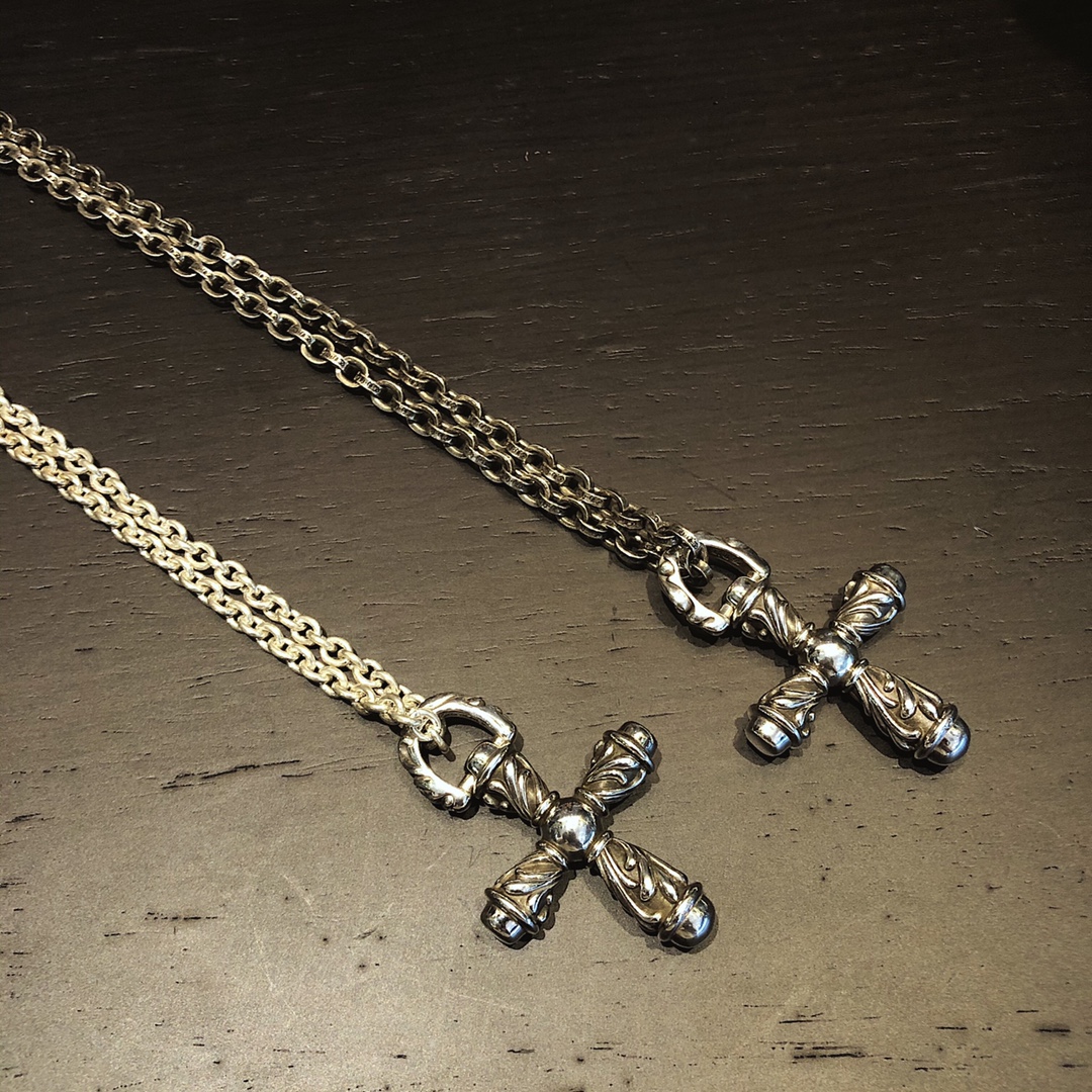 Chrome Hearts 开版 认准独家拍摄 (MZ)【新品上架】𝐂𝐡𝐫𝐨𝐦𝐞 𝐡𝐞𝐚𝐫𝐭𝐬 克罗心 降魔杵项链