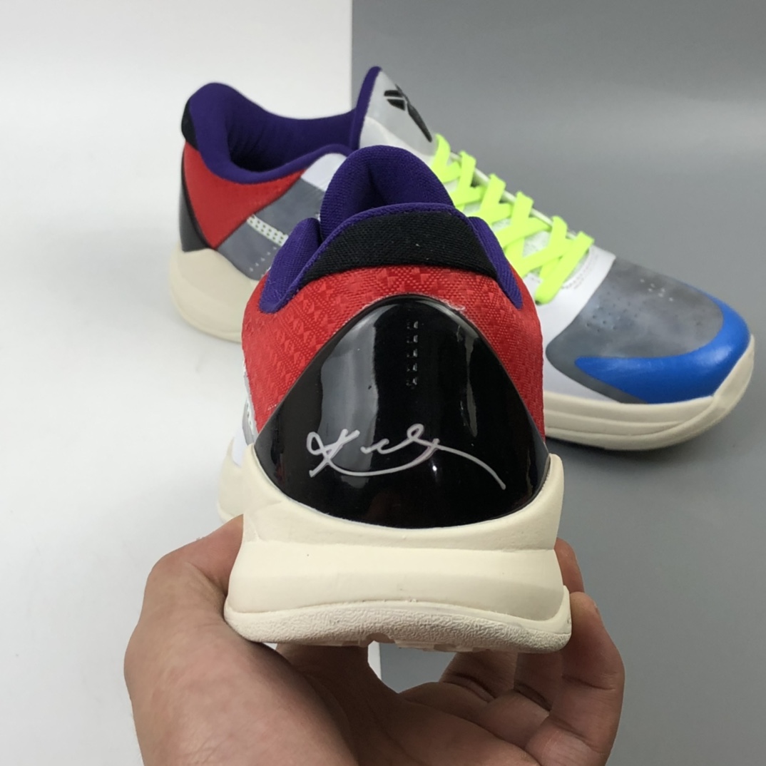 240 Nk Kobe 5 Lakers 科比5代 低帮篮球鞋/塔克 灰白蓝红拼色 CD4991-004