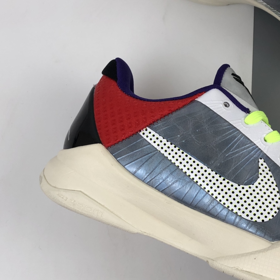 240 Nk Kobe 5 Lakers 科比5代 低帮篮球鞋/塔克 灰白蓝红拼色 CD4991-004