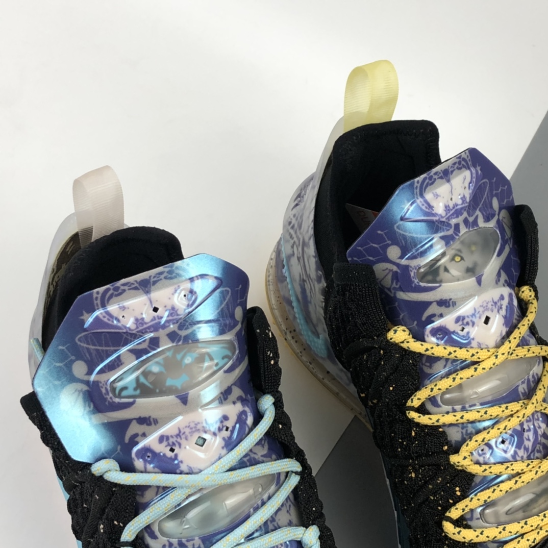 280 Nk LeBron 18 Reflections EP 詹姆斯18代男子篮球鞋  黑面青花纹 DB7644-003