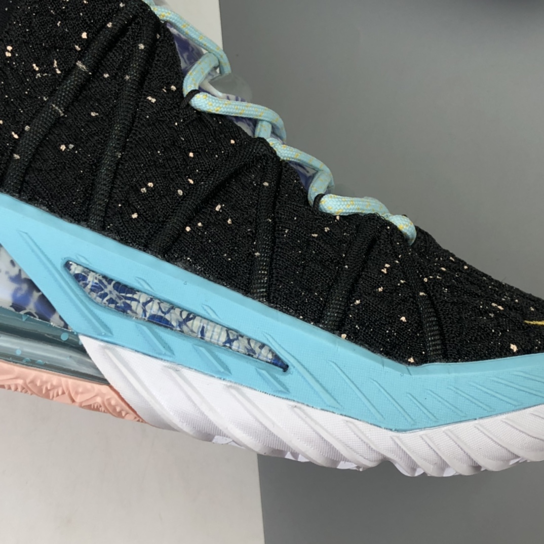 280 Nk LeBron 18 Reflections EP 詹姆斯18代男子篮球鞋  黑面青花纹 DB7644-003