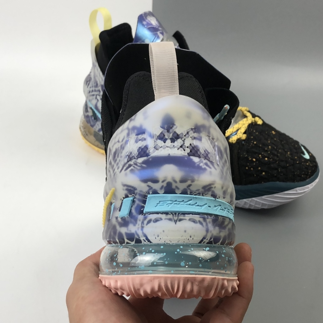 280 Nk LeBron 18 Reflections EP 詹姆斯18代男子篮球鞋  黑面青花纹 DB7644-003