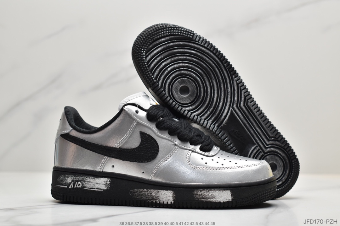 180 公司级耐克PEACEMINUSONE x Nike Air Force 1 Low 权志龙联名刮刮乐 空军一号滑板鞋 DD3223-100