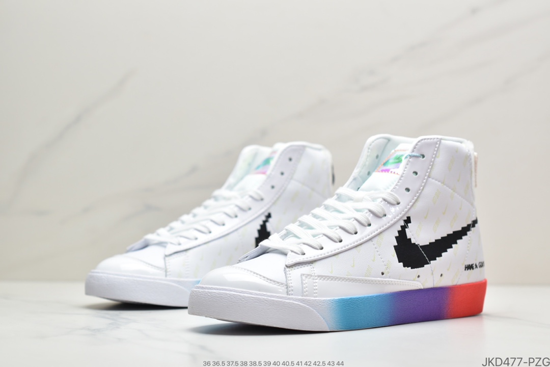 160 公司级耐克Nike Blazer Mid ’77 Vintage“ Have A Good Game”电玩像素 英雄联盟 开拓者高帮休闲板鞋 DC3280-101