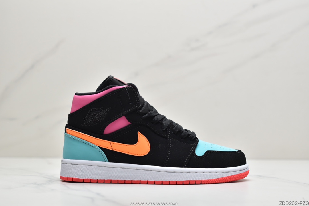 240 公司级Air Jordan 1 Mid AJ1乔1中邦休闲板鞋554724-113