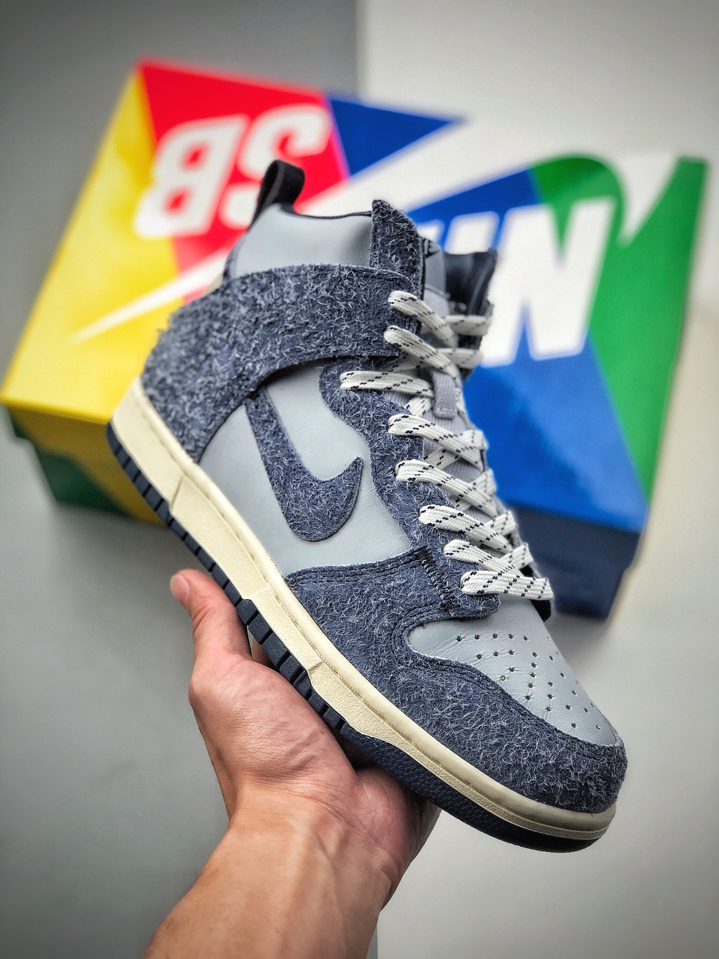 Nike SB Dunk High Pro "Strawberry Cough" Azul neblina gris negro edición extranjera limitada Zapatillas de baloncesto d…