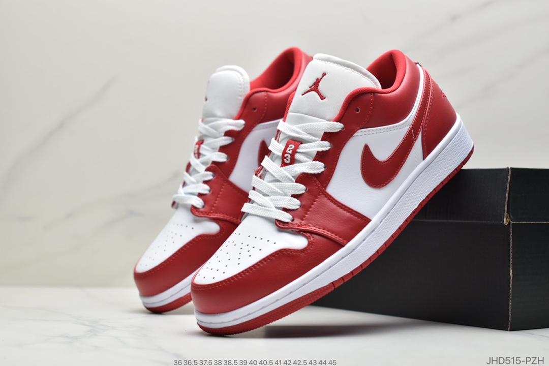 190 公司级乔丹Air Jordan 1 Low Gym Red 体育红 芝加哥 553558-611