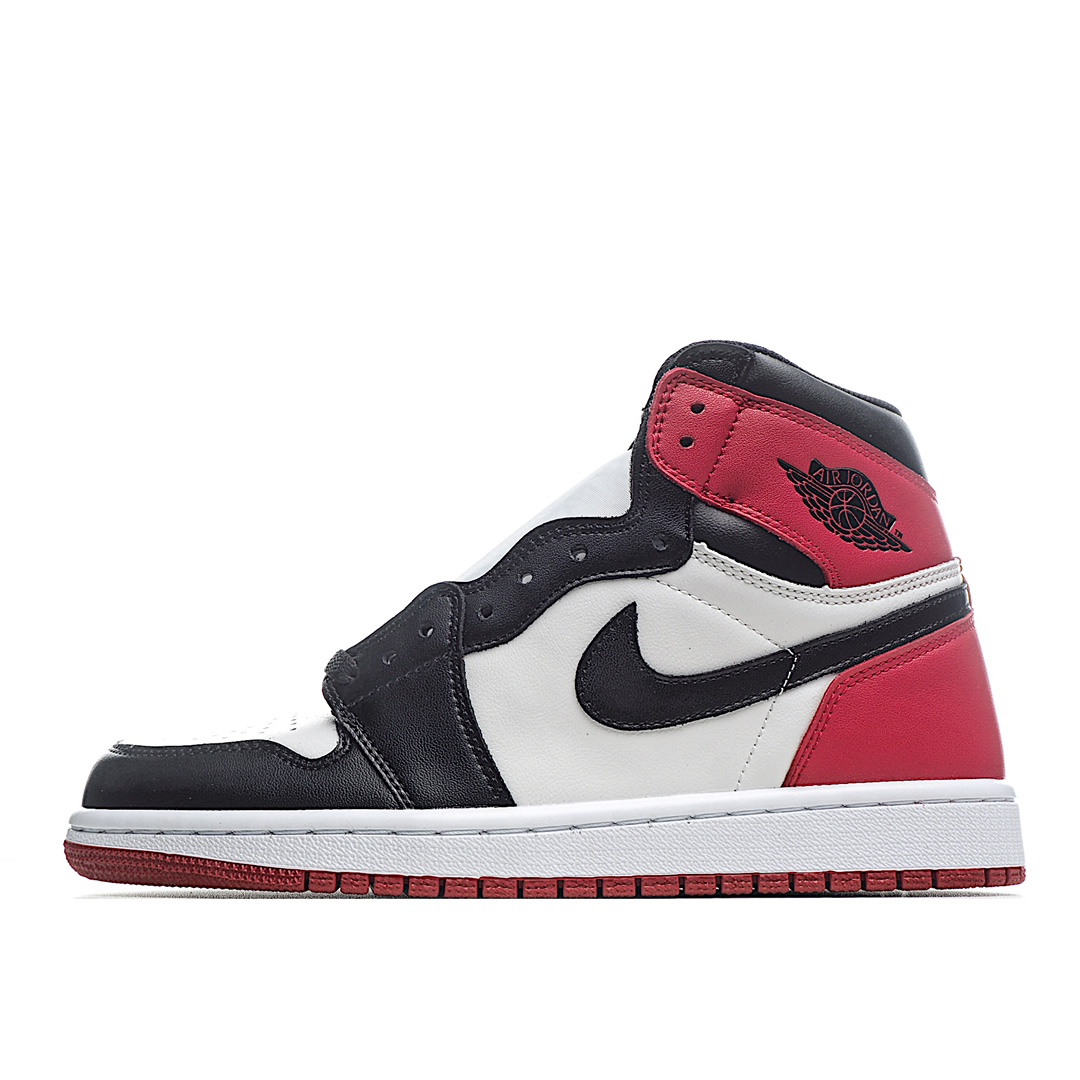 H0 头层 Air Jordan 1 Retro High 乔1 AJ1高帮运动板鞋 黑脚趾 555088-125 原鞋开版 独家私模 正确版型 市售认可度较高 区分低价真标