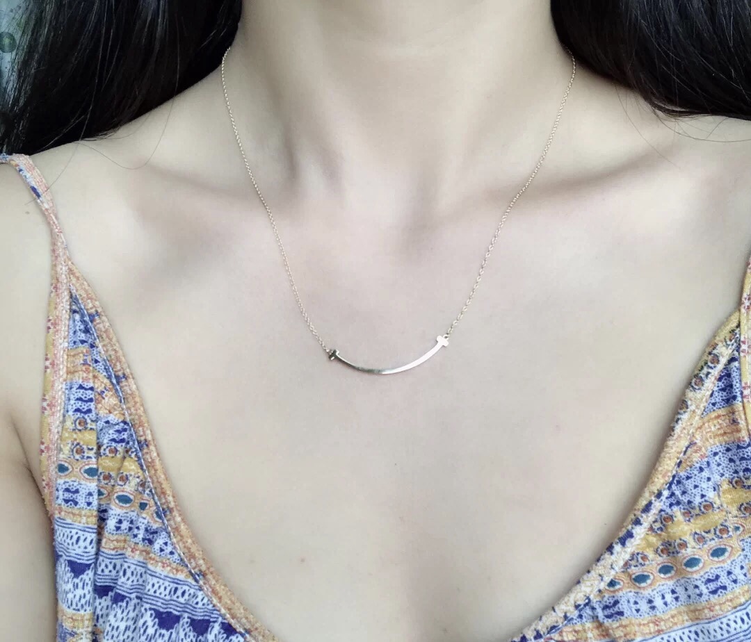 NO:102549,May you always be a smiling girl who is loved, Tiffany necklace, tiffany, necklace19860909愿你一直都会是一个被爱的笑脸女孩,蒂芙尼项链,tiffany,necklace,Jewelry