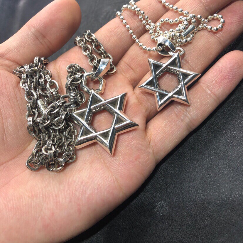 Chrome Hearts 开版 认准独家拍摄 MZ【新品上架】𝐂𝐡𝐫𝐨𝐦𝐞 𝐡𝐞𝐚𝐫𝐭𝐬 克罗心六芒星项链