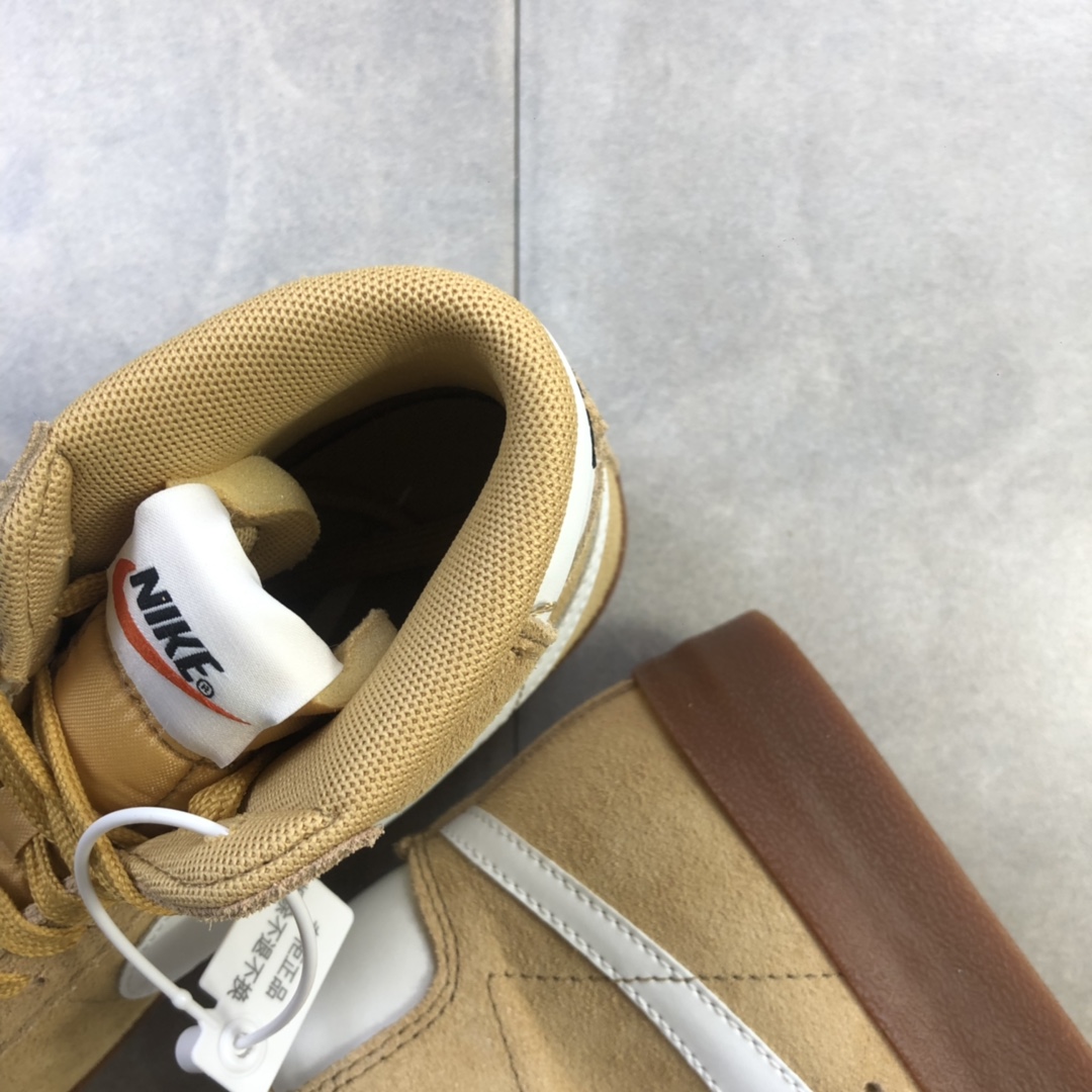 200  Nike Blazer Mid Retro OG复古经典中帮开拓者 浅棕麂皮货号：DB5461-700