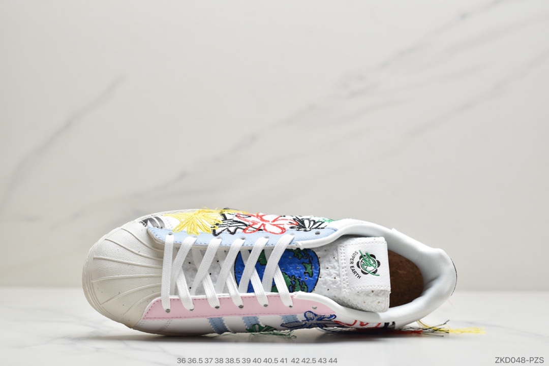 260 公司级联名宋妍霏 刺绣小花朵贝壳头S级 Adidas x Sean WotherspoonSW联名宋妍霏刺绣小FZ4724