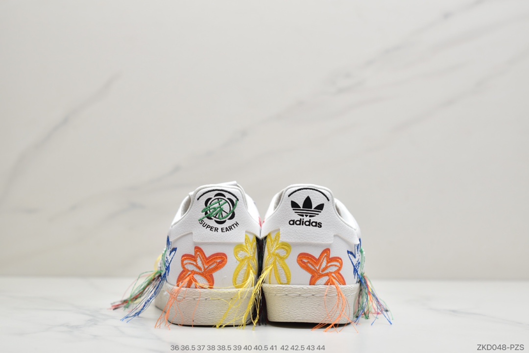 260 公司级联名宋妍霏 刺绣小花朵贝壳头S级 Adidas x Sean WotherspoonSW联名宋妍霏刺绣小FZ4724
