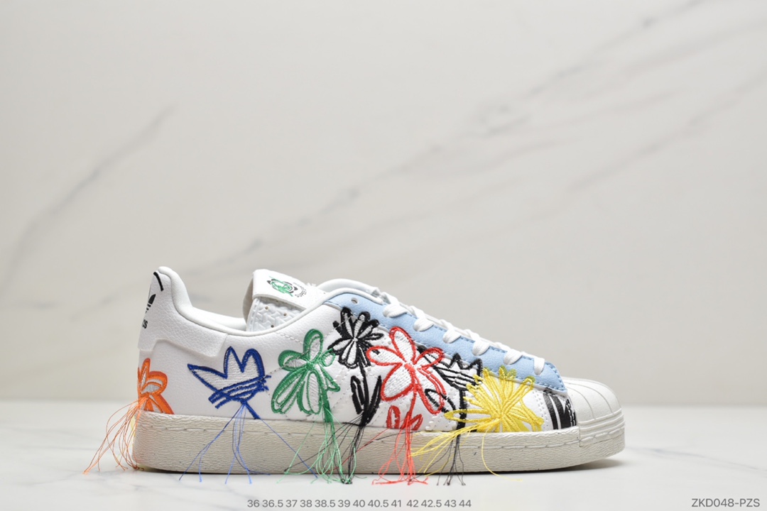 260 公司级联名宋妍霏 刺绣小花朵贝壳头S级 Adidas x Sean WotherspoonSW联名宋妍霏刺绣小FZ4724