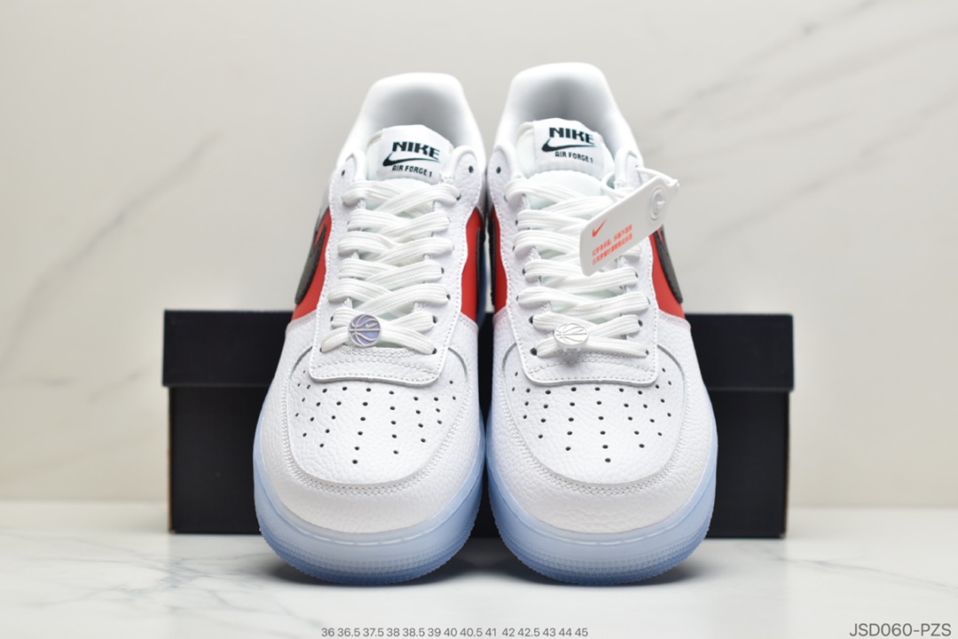 200 公司级耐克Nike Air Force 1 '07 Lv8 ”空军一号红冰蓝 CT2295-110