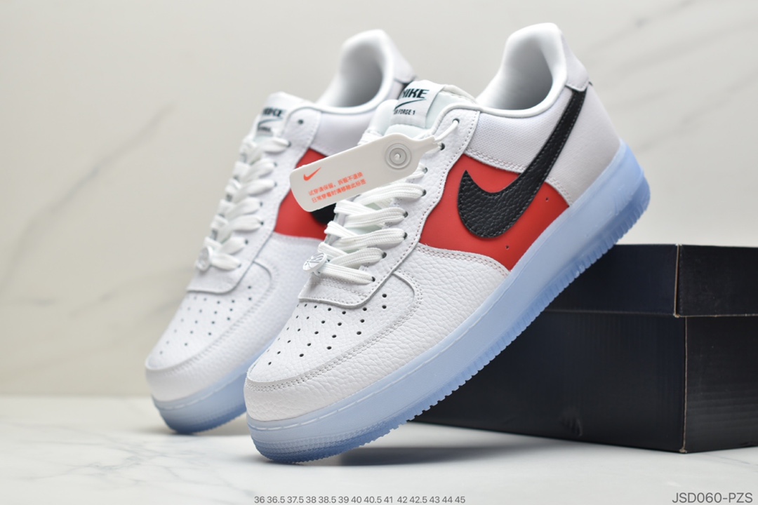 200 公司级耐克Nike Air Force 1 '07 Lv8 ”空军一号红冰蓝 CT2295-110