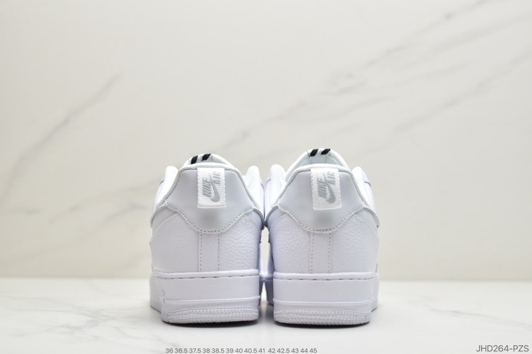 190 公司级 耐克Nike Air Force 1 Premium ”White/black” 空军一号经典板鞋“皮革白3M 钩” CV3039-100