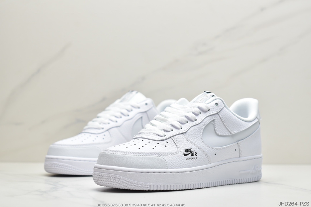 190 公司级 耐克Nike Air Force 1 Premium ”White/black” 空军一号经典板鞋“皮革白3M 钩” CV3039-100