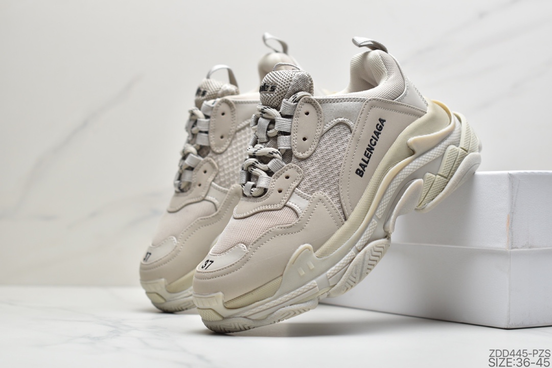 220 Balenciaga Triple-S Sneaker 时装复古厚底 姥爷鞋656686 W06G0 1001