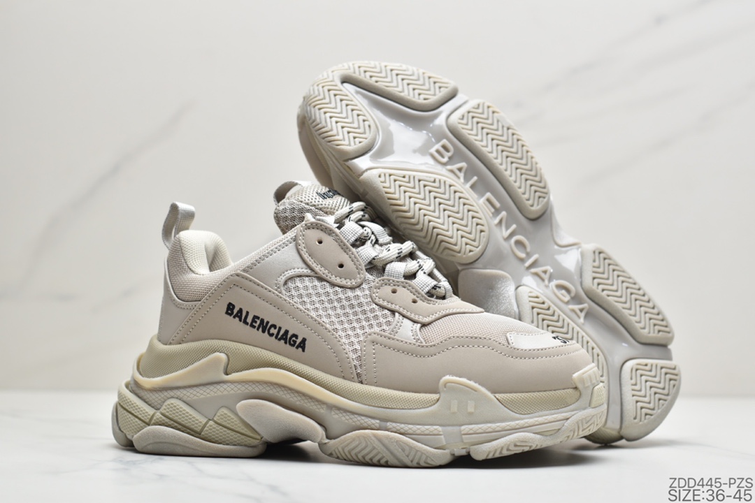 220 Balenciaga Triple-S Sneaker 时装复古厚底 姥爷鞋656686 W06G0 1001