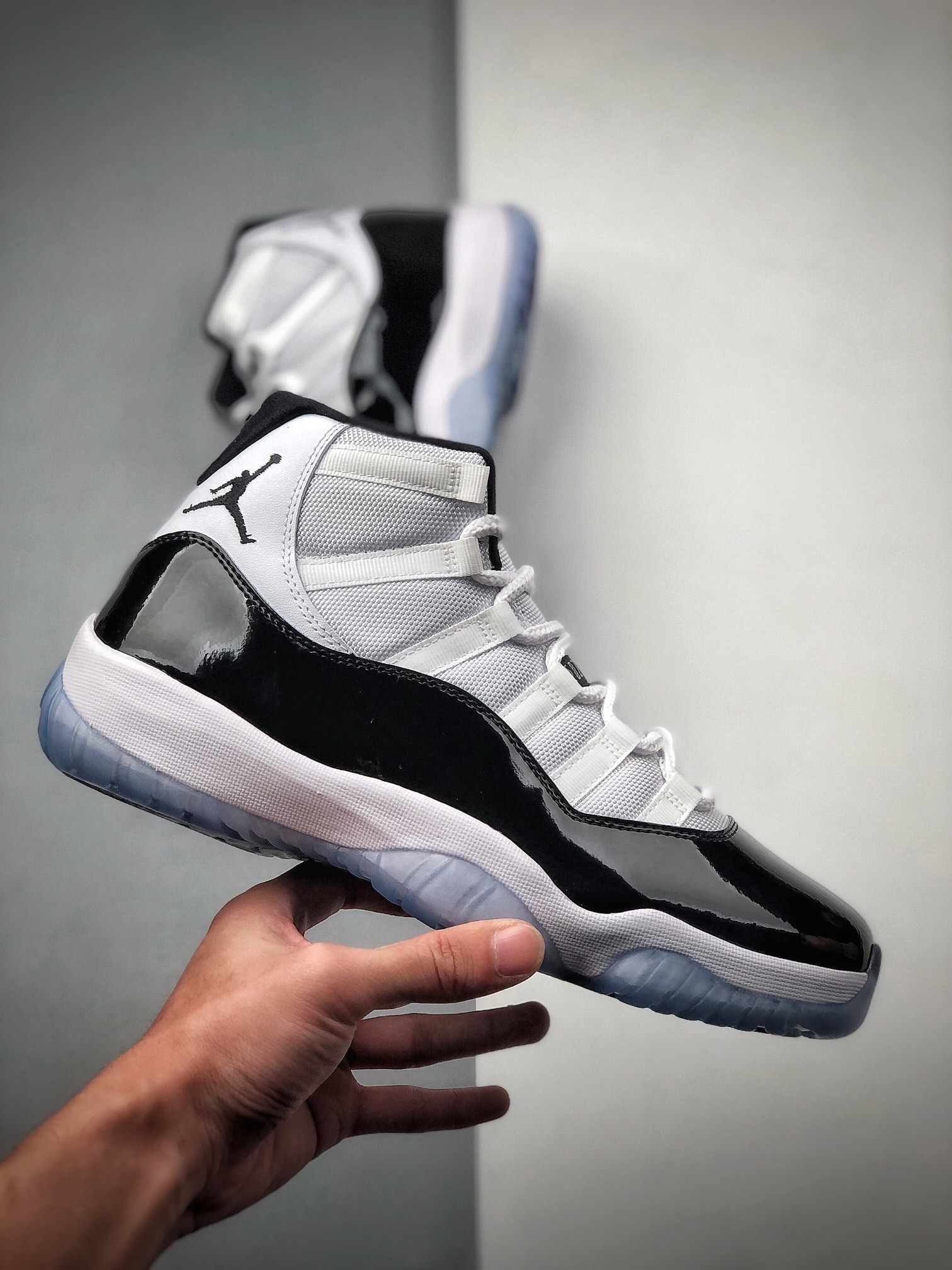 420 纯原级  Air Jordan 11Concord aj11康扣黑白 复刻高帮男鞋 378037-100