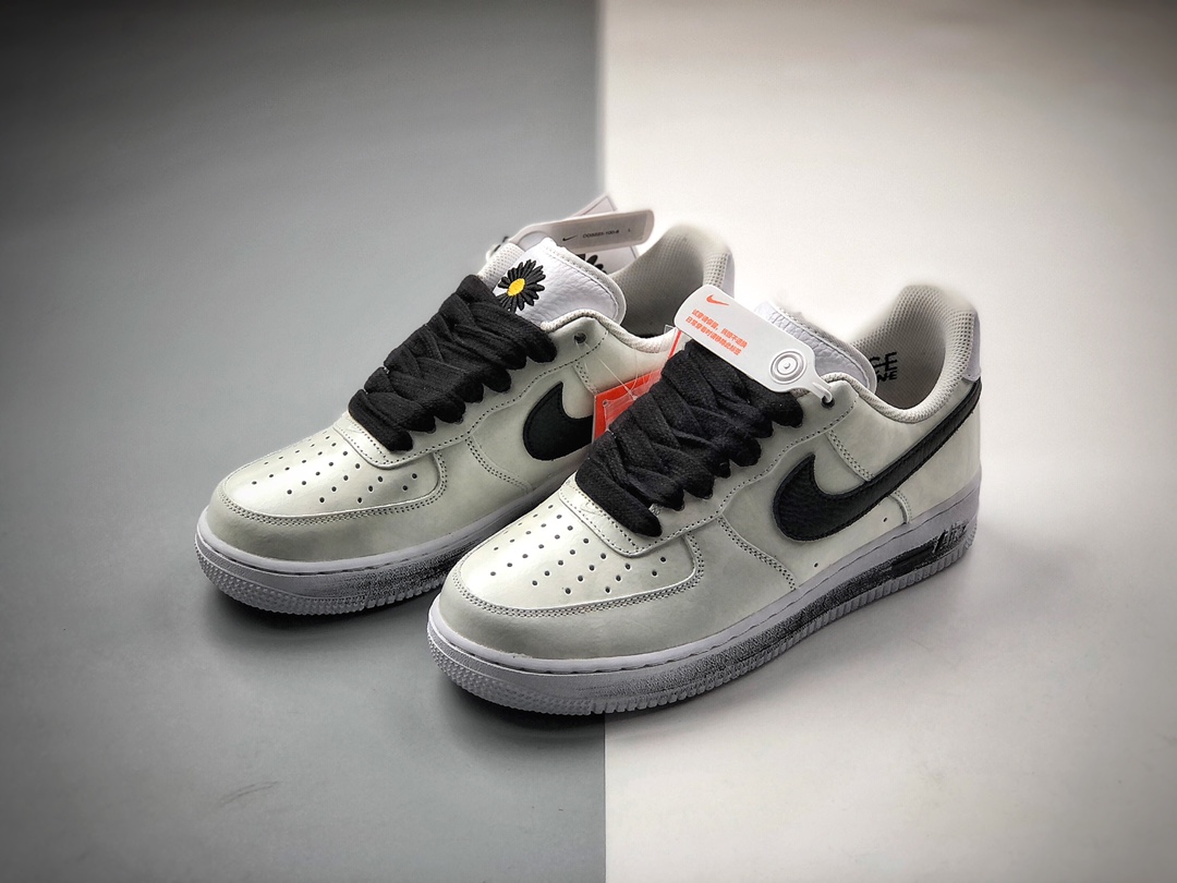 400 PEACEMINUSONE x Nike Air Force 1 '07 Low ”白黑”空军低帮经典百搭休闲运动板鞋DD322-100