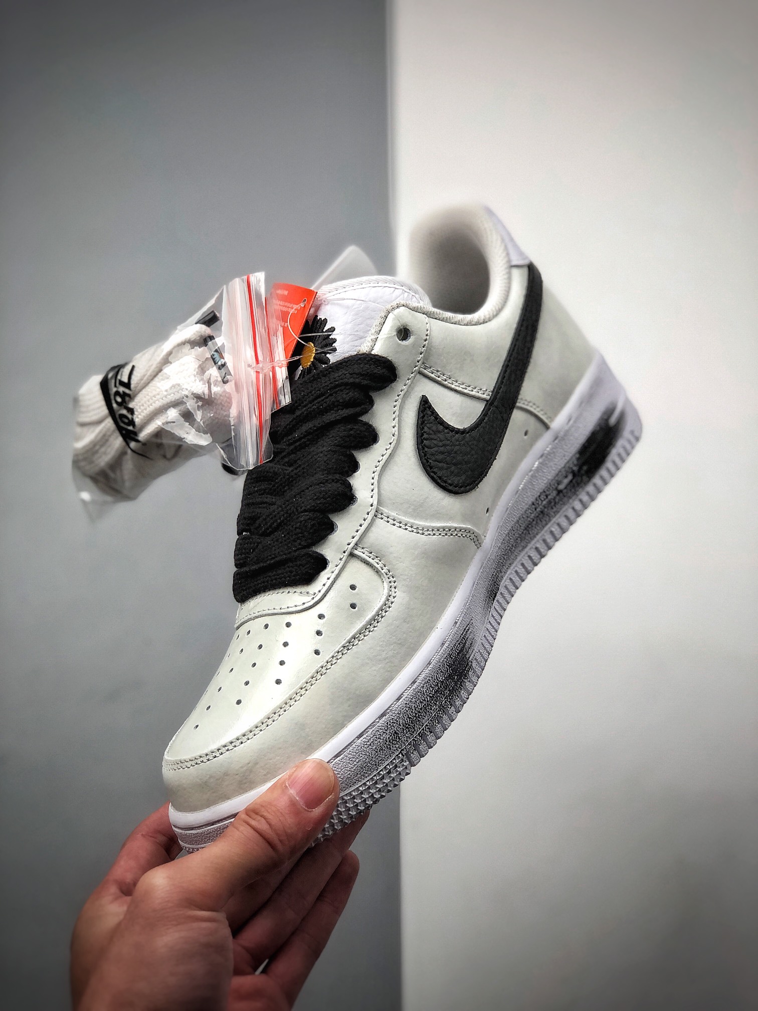 400 PEACEMINUSONE x Nike Air Force 1 '07 Low ”白黑”空军低帮经典百搭休闲运动板鞋DD322-100