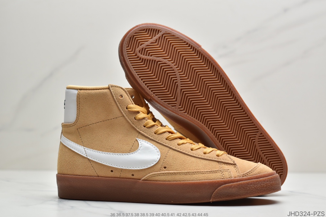 190 Nike Blazer Mid '77 SUEDE 小麦棕黄 生胶 经典开拓者中帮百搭休闲运动板鞋DB5461-700