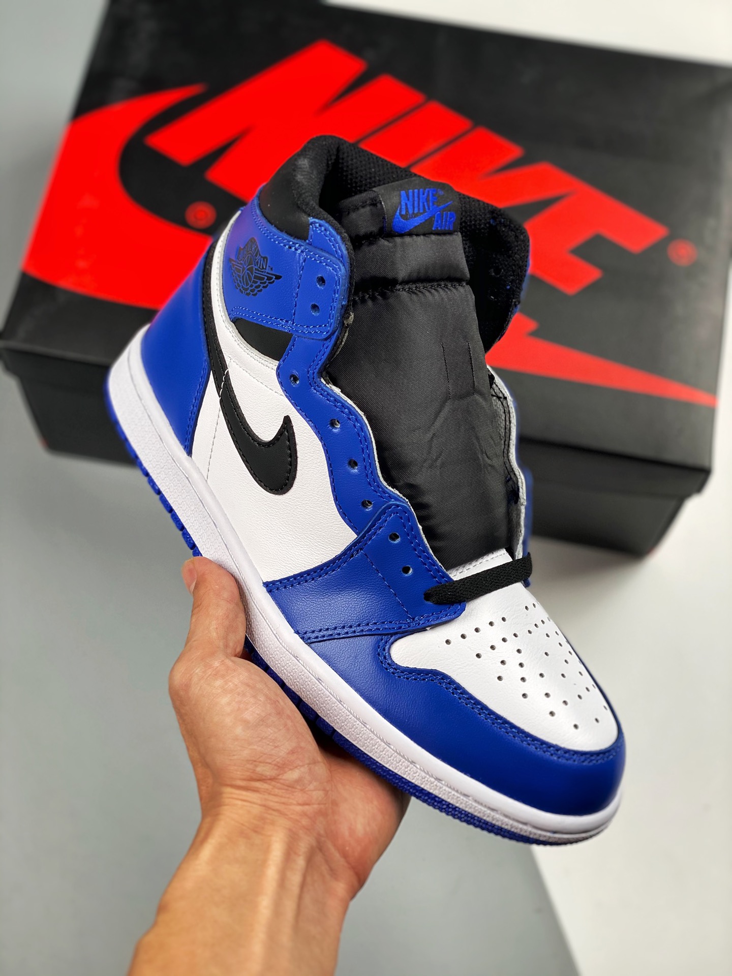 Suela original de fábrica de Dongguan, el rey de la relación calidad-precio💯 AirJordan 1 High OG RETRO Pequeño Rayo, s…