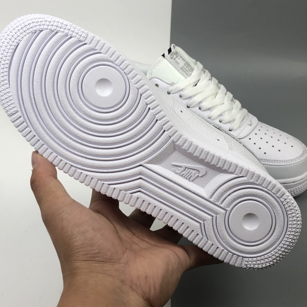 200 Nk Air Force 1 Premium“Shadow Grey” 空军一号全白配色侧面Logo3M反光低帮板鞋 CV3039-100