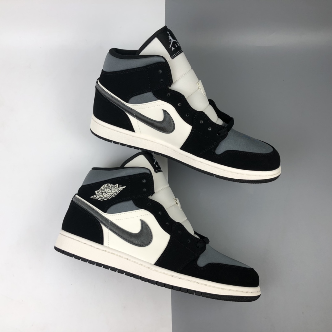 260  Air Jordan 1 Mid AJ1 乔1 中帮百搭休闲运动板鞋 852542-011