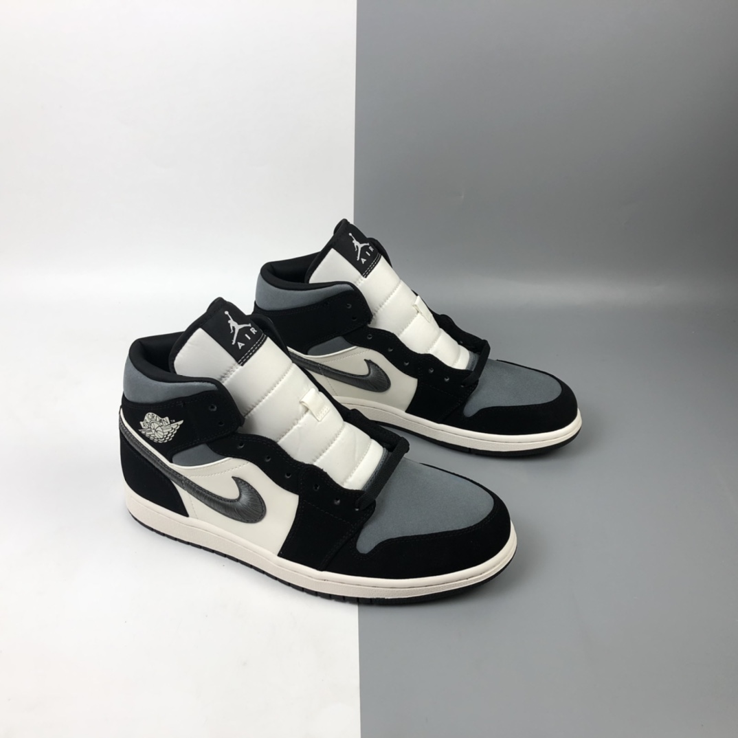 260  Air Jordan 1 Mid AJ1 乔1 中帮百搭休闲运动板鞋 852542-011