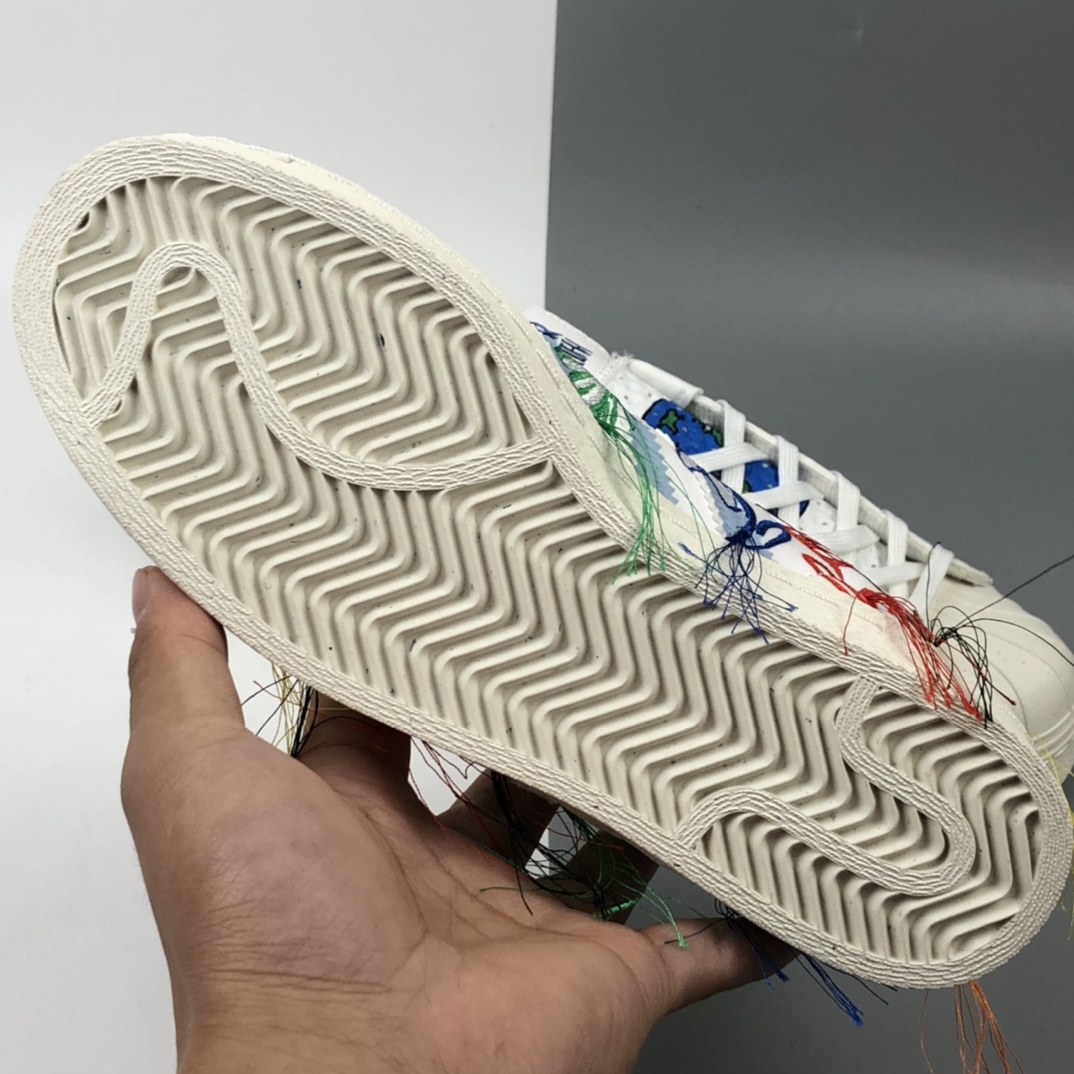 260 Adidas x Sean Wotherspoon SW 贝壳头联名宋妍霏刺绣小花朵板鞋 FZ4724