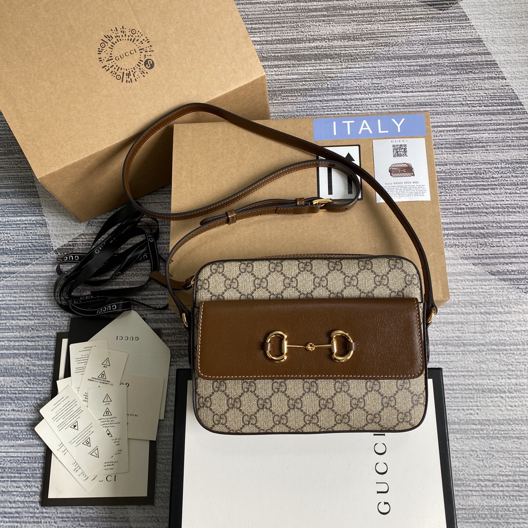 GUCCI 1955 Horsebit 單肩包 復古包型