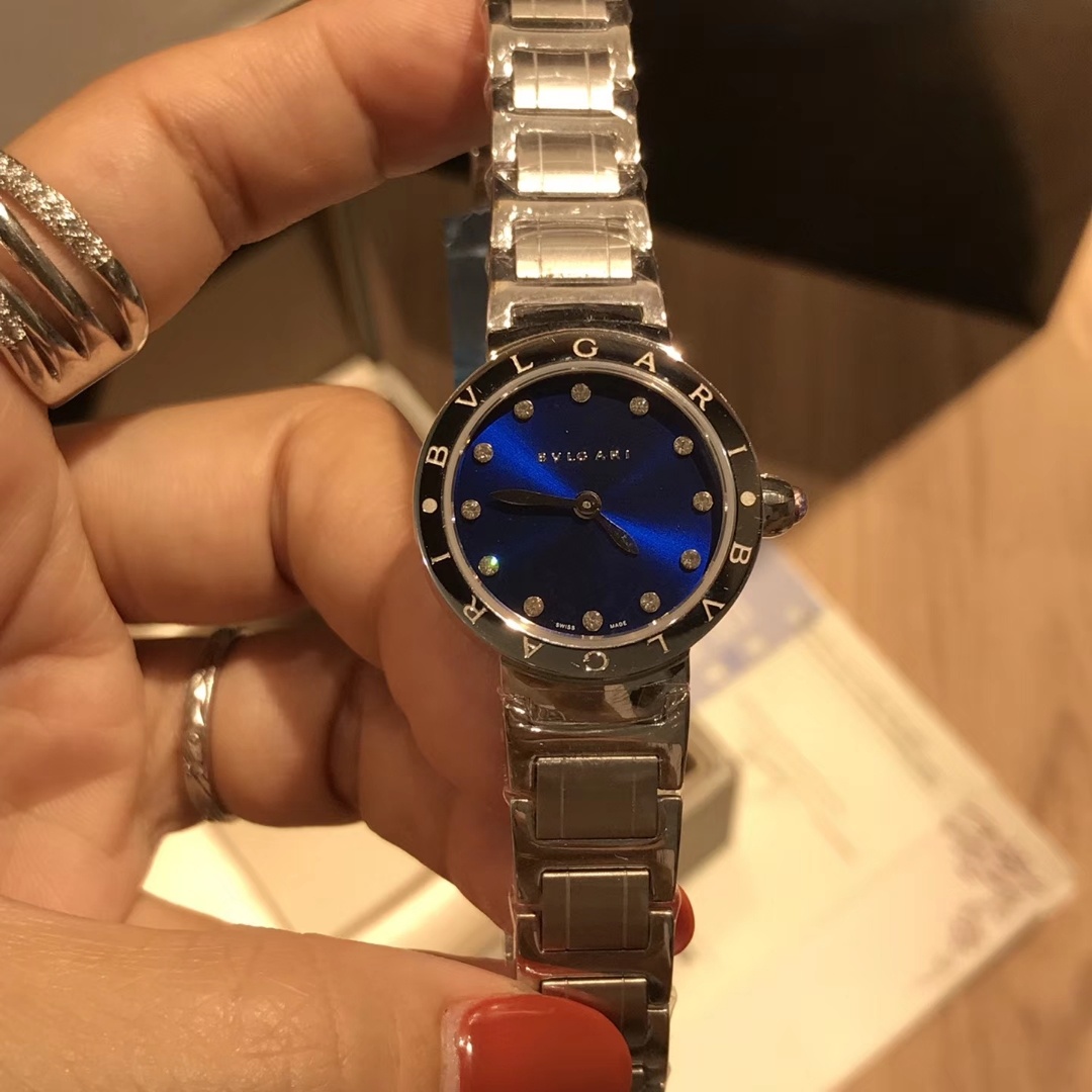 Bvlgari Bogli Mini Watch: White Shell, Rose Gold, Sapphire Lenses, Steel-Free Steel