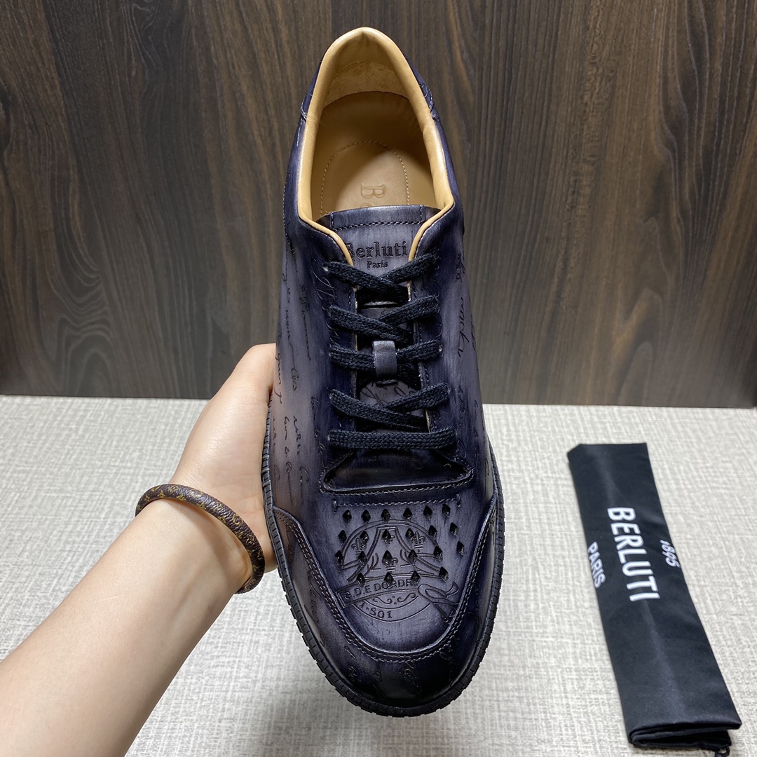 💋 💍 新色 BERLU** 布鲁提 PLAYTIME PALERMO 男款运动板鞋  鞋面上手工缝有间