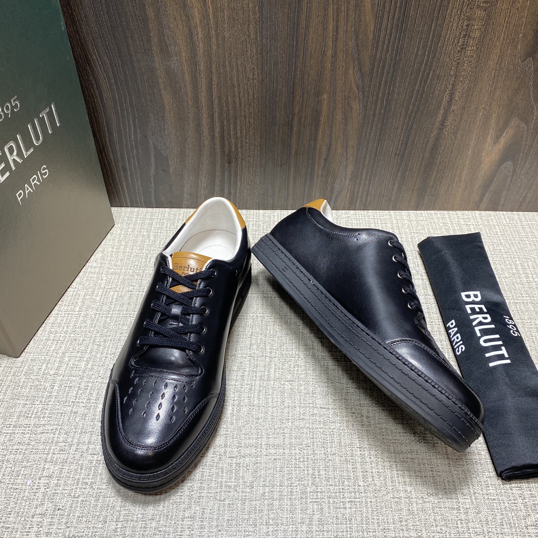 💋 💍 新色 BERLU** 布鲁提 PLAYTIME PALERMO 男款运动板鞋  鞋面上手工缝有间