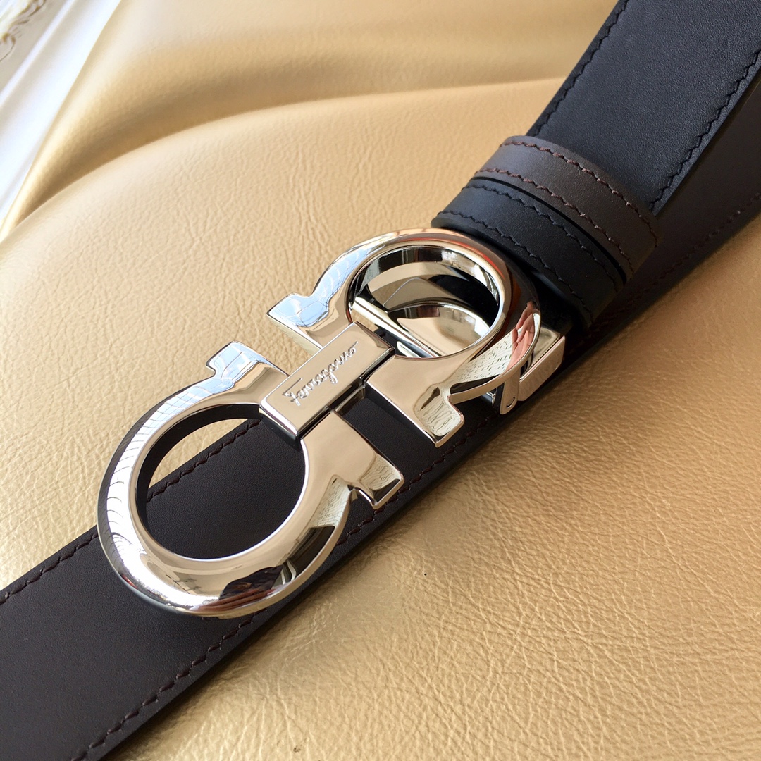 Salvatore Ferragamo Women's Leather Belt with Iconic Double Gancio Buckle 5 i1606621532 1536 3