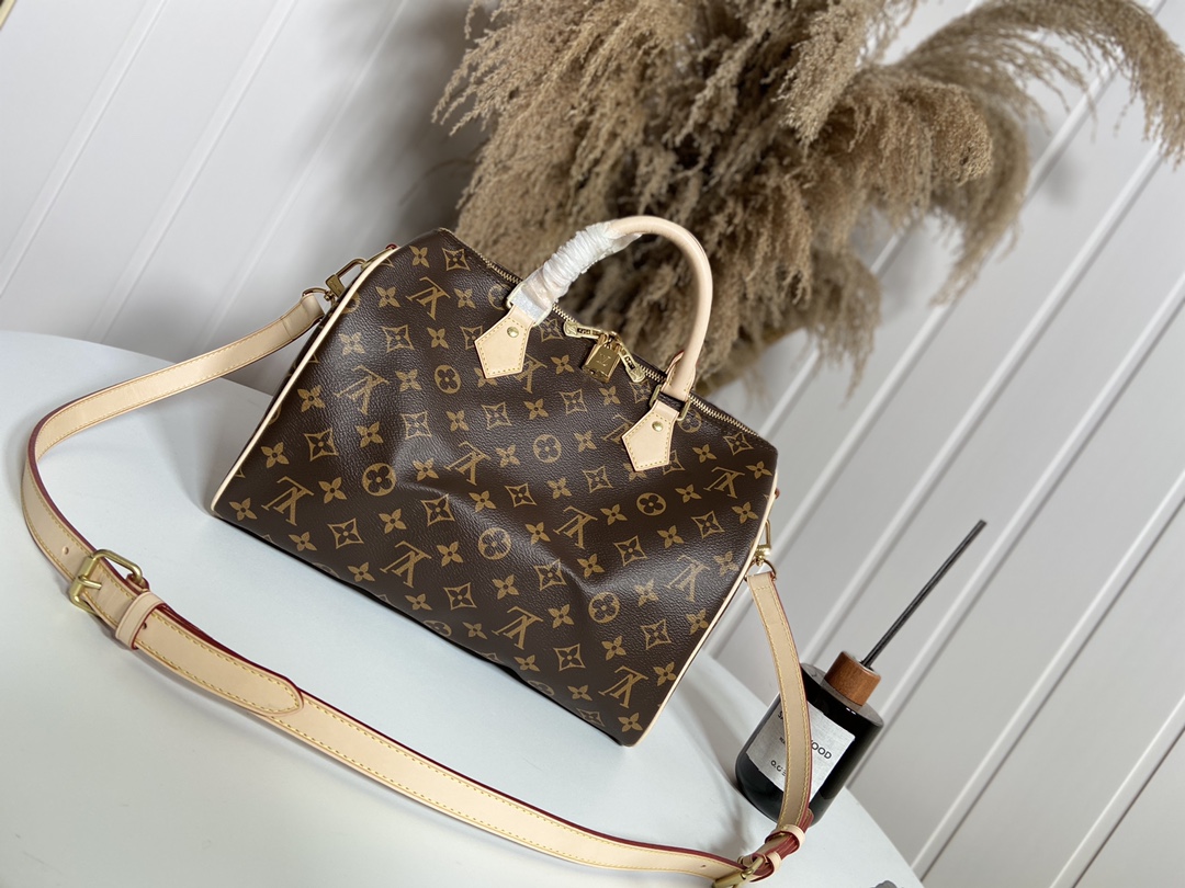 Louis Vuitton LV Speedy Bags Handbags Monogram Canvas Cowhide Fashion M41112